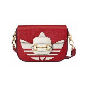 Gucci x adidas Horsebit 1955 Shoulder Bag Red